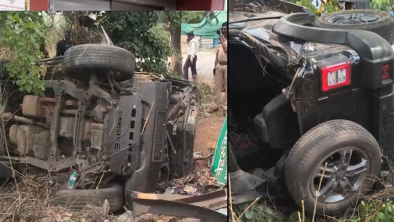 भिलाई में दर्दनाक हादसा: पोल से टकराई थार, उड़े परखच्चे, 1 की मौके पर ही मौत; 2 घायल