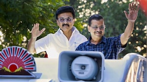 MK Stalin, Arvind Kejriwal Hold Joint Roadshow In Chennai Ahead Of Tamil Nadu Polls