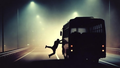 बस ड्राइवर की लापरवाही ने ली जान! उतरते वक्त नीचे गिर गया शख्स, चालक मौके से फरार