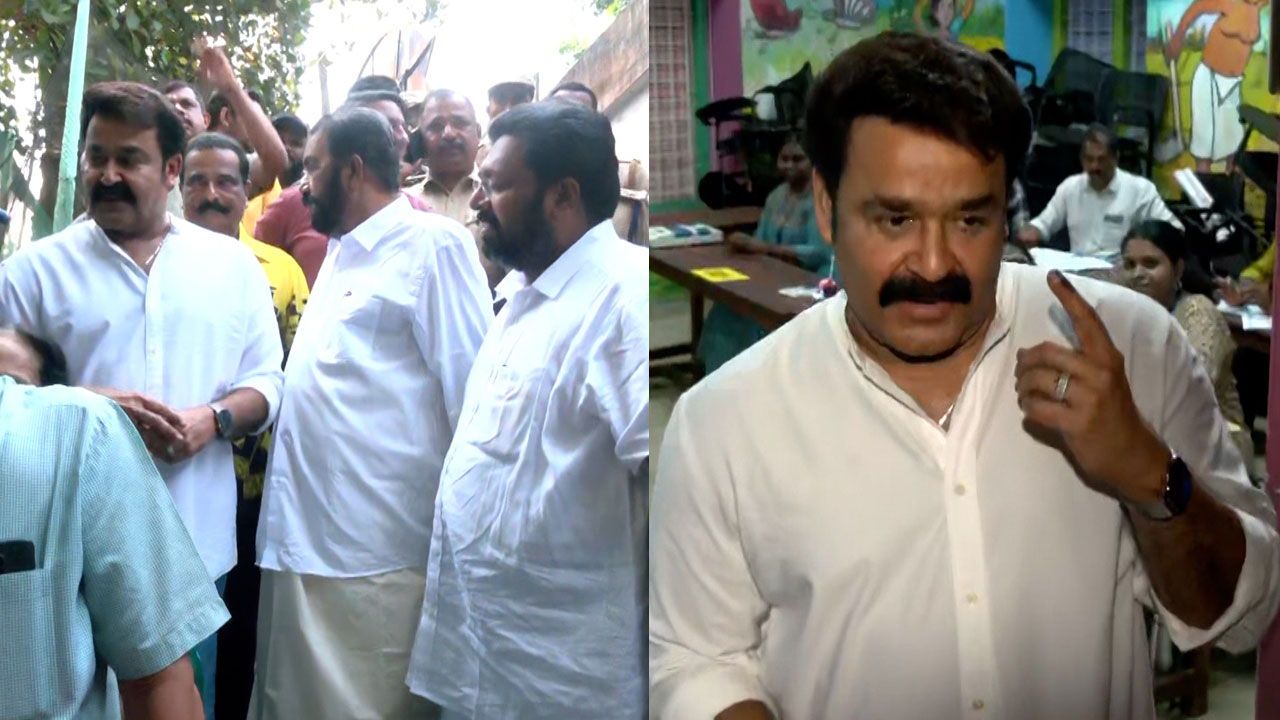 Keralam Assembly Elections 2026: Actor Mohanlal Stands In Queue, Casts His Vote