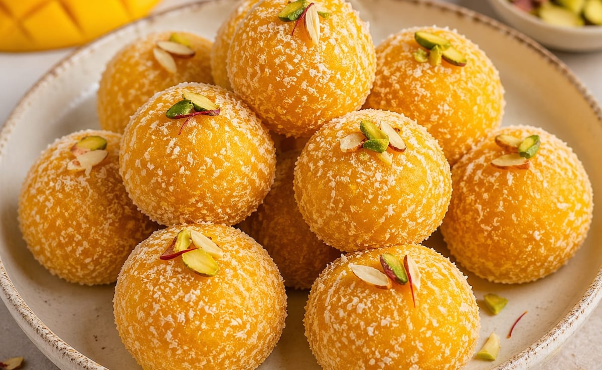 गर्मी में मीठा खाने का मन? आम‑मलाई लड्डू की आसान रेसिपी