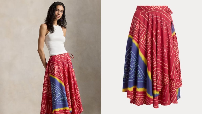 After The Jhumka Row, Ralph Lauren Sparks Fresh Backlash Over Rs 44,800 Bandhani Skirt
