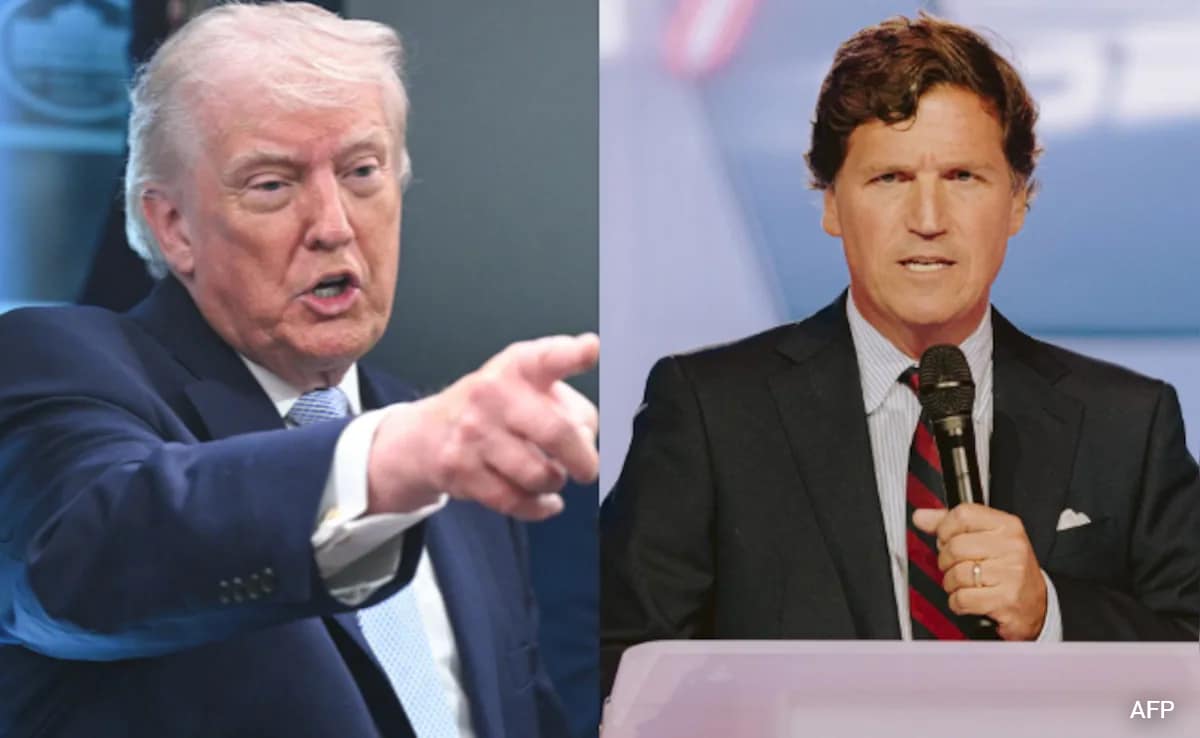 "Low IQs, Stupid People": Trump Mocks Tucker Carlson, Other Right-Wingers Over Iran War Stance