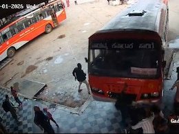 Video: Toddler Among 4 Injured As Bus Rams Passengers In Karnataka