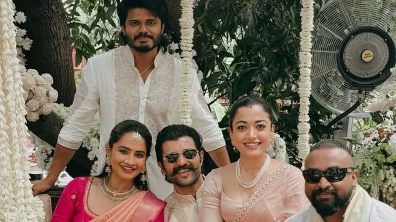 Rashmika Mandanna Beams With Joy In Viral Pic With Vijay Deverakonda At A Wedding