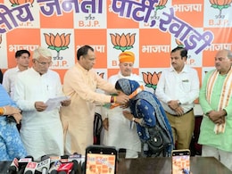 हर&zwj;ियाणा: बीजेपी प्रत्याशी को हराने वाली मेयर हुईं भाजपाई, 8 पार्षद के साथ पार्टी में शाम&zwj;िल&nbsp;