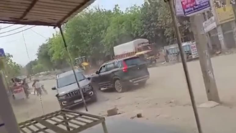 2 Scorpio SUVs Ram Each Other In Gurugram, Road Rage Video Goes Viral