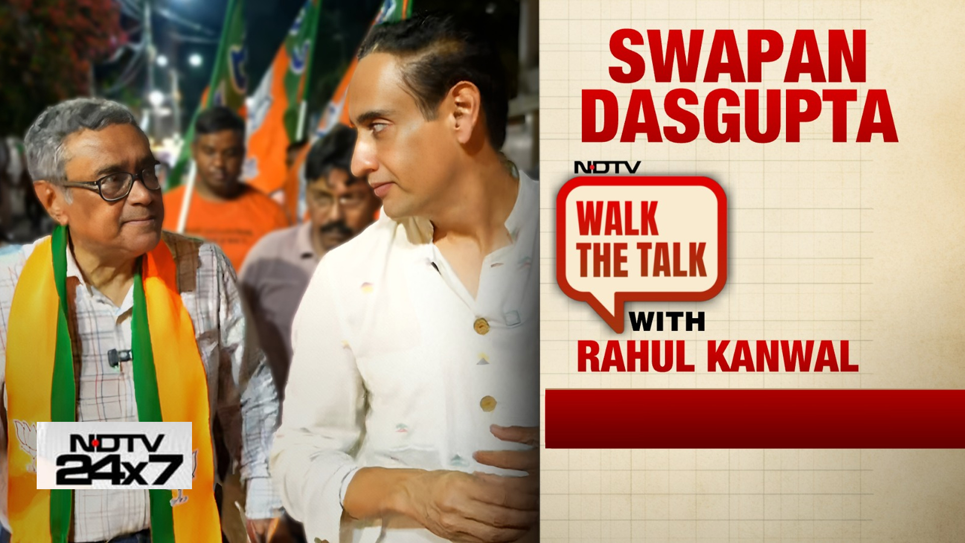 Walk The Talk With Rahul Kanwal: BJP's Bengal Push - Swapan Dasgupta on TMC, Identity Politics & 2026 Poll Battle