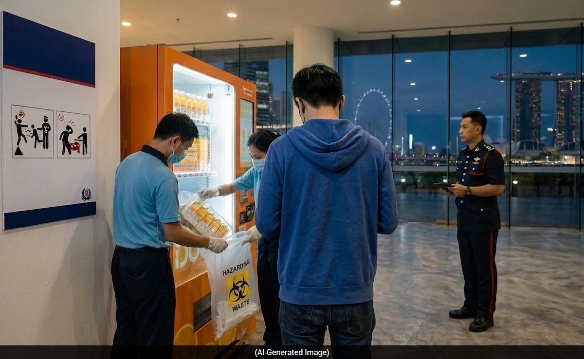 French Student Faces Over Two Years In Jail For Licking Straw In Singapore Vending Machine