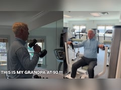 Fitness Trainer Shares Her 90-Year-Old Grandpa's Workout Routine, Internet Calls Him 