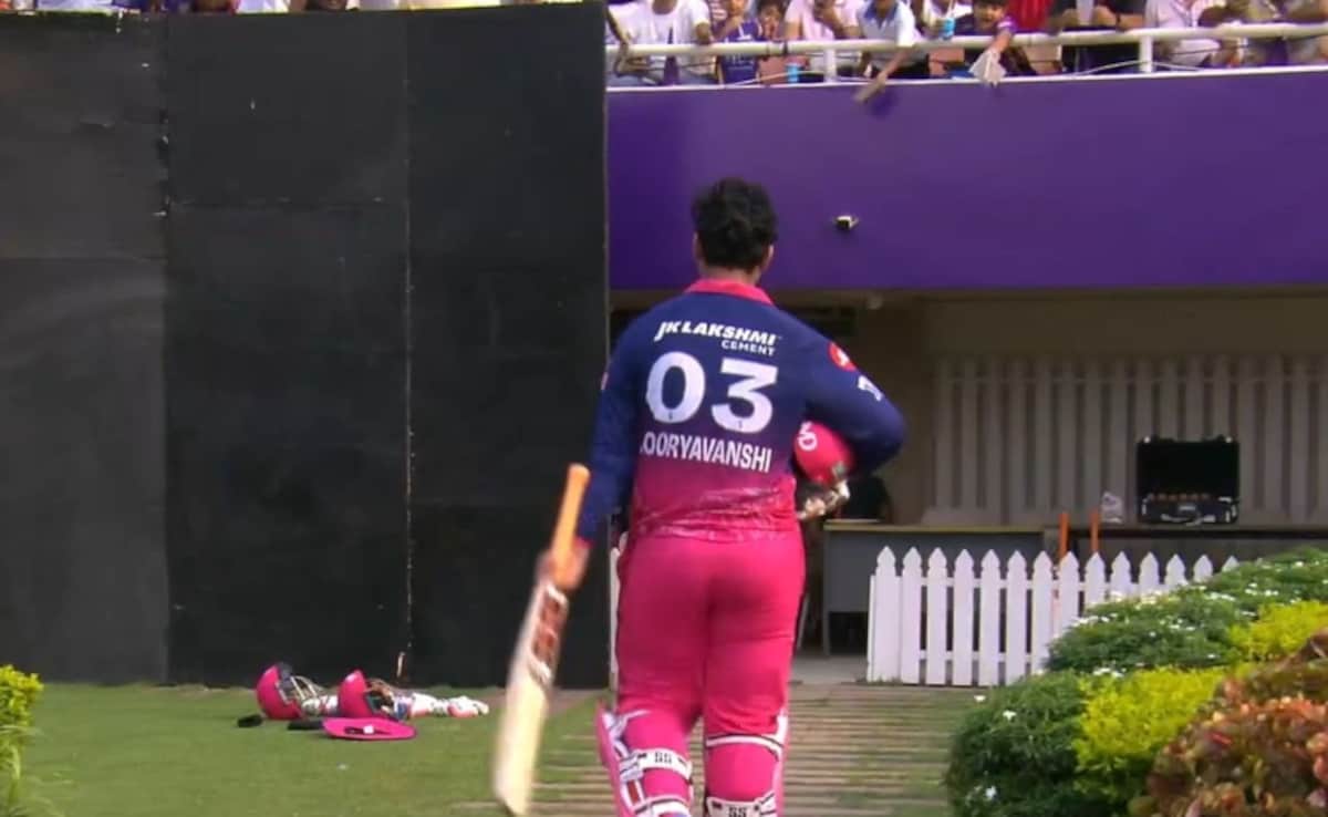 Vaibhav Sooryavanshis Brisk Knock Ended By Under-Fire KKR Star. RR Prodigys Reaction Viral