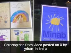 Iranian Embassy In Delhi Showcases Drawings Retrieved From Minab School