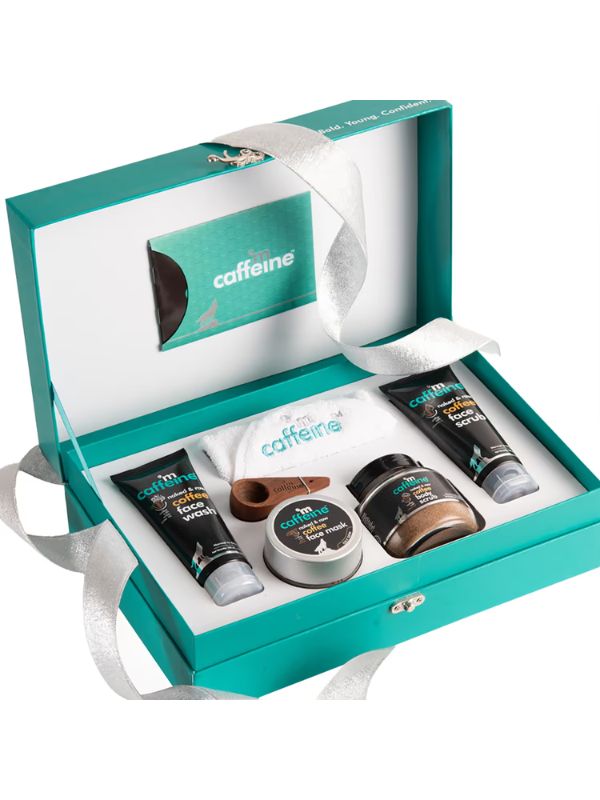 Click here to buy mCaffeine Coffee Mood Skin Care Gift Kit for Women & Men