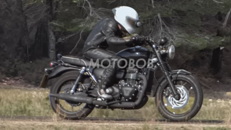 Triumph Bonneville 400 Spied Testing; Features Revised Brakes & Suspension