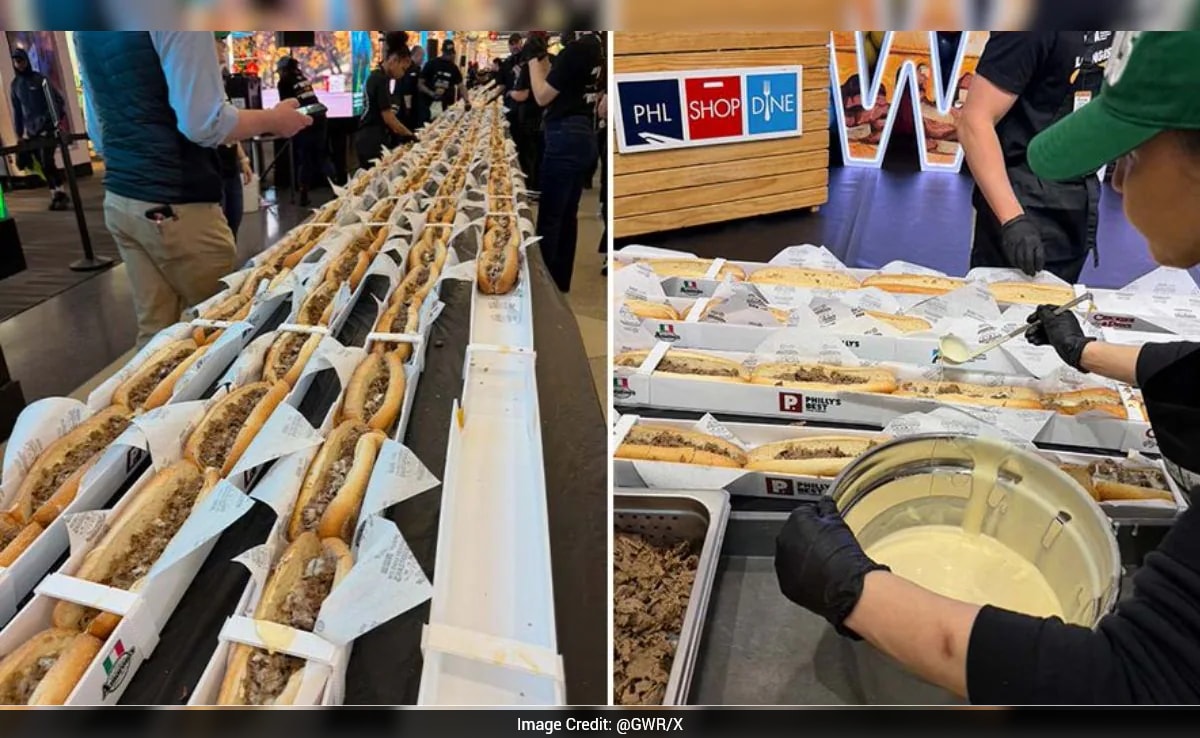 Philadelphia Sets Record With Longest Cheesesteak Line To Support Airport Staff