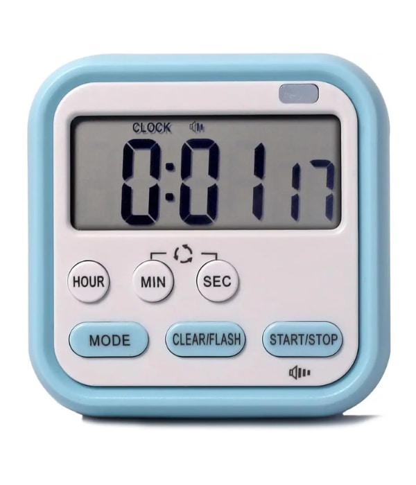 Click here to buy: THEODORE Digital Blue Clock