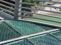 Glass Of Under-Construction 'Foot Glass Bridge' In Rishikesh Damaged