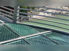Glass Of Under-Construction 'Foot Glass Bridge' In Rishikesh Damaged