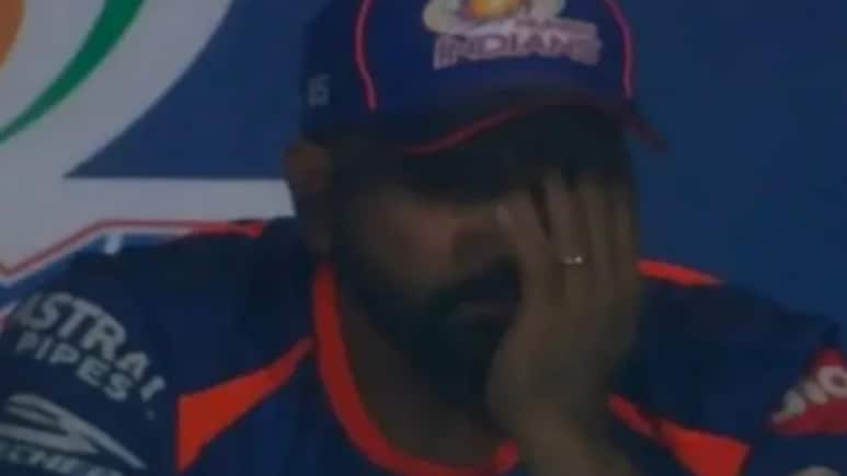 Rohit Sharma: मुंबई की एक और हार से पूरी तरह से टूटे रोहित शर्मा, निशारा से अपना चेहरा हाथों से ढका, टीम की ऐसी हालत देख बर्दाश्त नहीं कर पाए