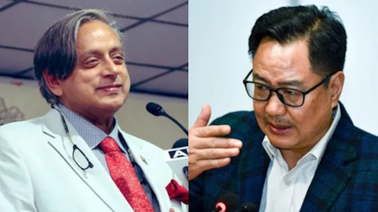 Shashi Tharoor Rebuts Kiren Rijiju's "Congress Anti-Women" Claim