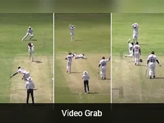 West Indies Pacers Bouncer Floors Batter. Helmet Kicked, Match Abandoned Due To Dangerous Pitch