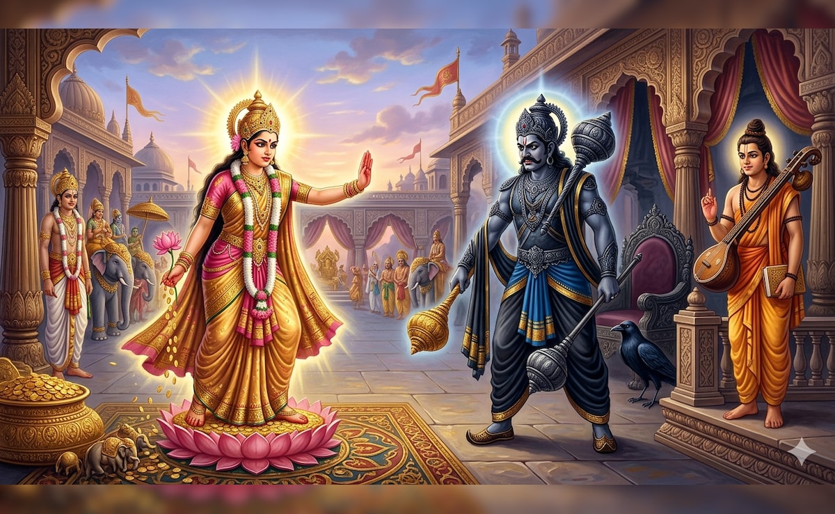 Lakshmi vs Shani: शनिदेव और लक्ष्मी जी में कौन बड़ा है? जानें देवर्षि नारद ने कैसे किया यह फैसला?