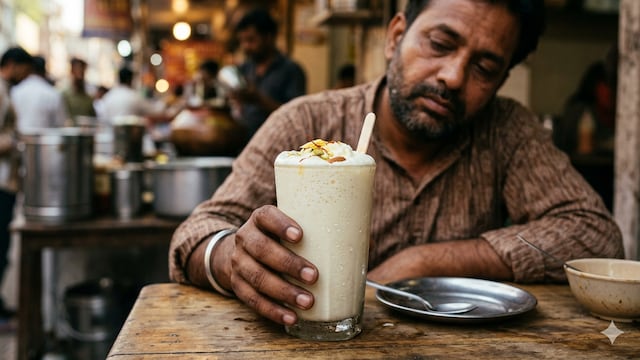 A glass of lassi can make you feel drowsy if it is too thick