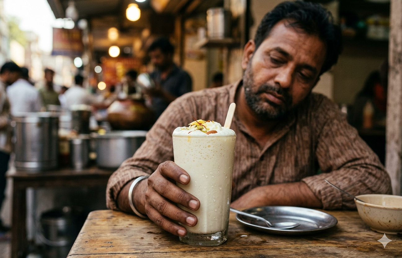 A glass of lassi can make you feel drowsy if it is too thick
