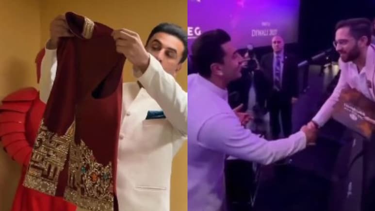 Viral: Ranbir Kapoor Ecstatic After Fan Gifts Ram Mandir-Themed Jacket At <i>Ramayana</i> Event
