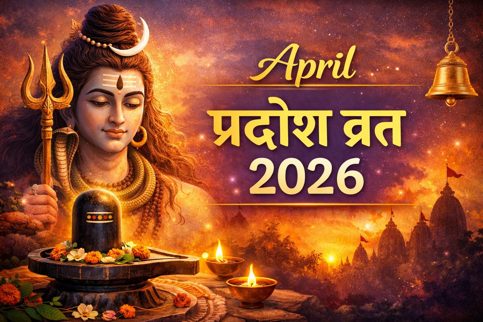 अप्रैल में कब-कब है प्रदोष व्रत? जानिए तिथि, पूजा मुहूर्त और महत्व