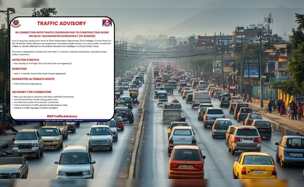 Delhi Traffic Advisory: दिल्ली-सहारनपुर एक्सप्रेसवे पर निर्माण कार्य के कारण 3 महीने ट्रैफिक रहेगा प्रभावित, खजूरी खास पर डायवर्जन, यहां देखें रूट