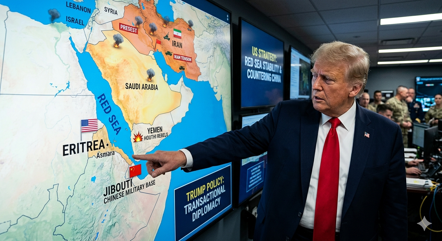 मिडिल ईस्ट में 'आग' लगाकर अफ्रीकी देश इरिट्रिया से दोस्ती क्यों बढ़ाना चाहते हैं ट्रंप? चीन की चाल पर भी नजर