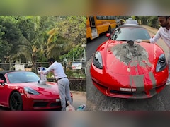 Bengaluru Entrepreneur Turns Porsche Bonnet Into Cement Mixer To Fix Pothole