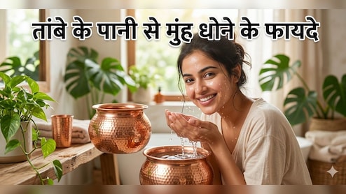अब नहीं जाना पड़ेगा पार्लर! चेहरे को ग्लोइंग बनाने का आसान तरीका, जानें तांबे के बर्तन में रखे पानी से चेहरा धोने के फायदे