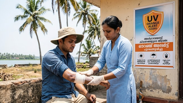 Ultraviolet radiation levels have risen sharply across Kerala