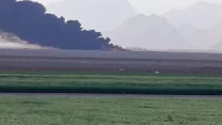 अमेरिकी पायलट के रेस्क्यू में लगे विमान-हेलीकॉप्टर जलकर खाक, इस्फहान से सामने आईं तस्वीरें