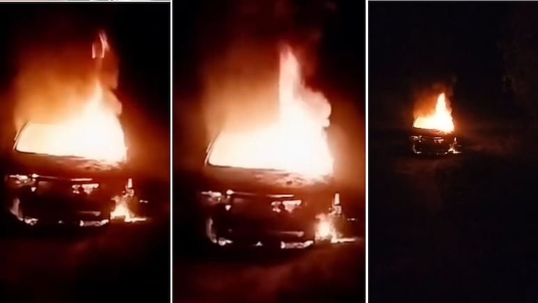 VIDEO: बदायूं में चलती कार में लगी आग, CHO महिला की जिंदा जलकर मौत; पति भी गंभीर रूप से झुलसा