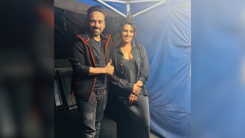 Priyanka Chopra With Choreographer Bosco Martis In A BTS From SS Rajamouli's Varanasi Shoot