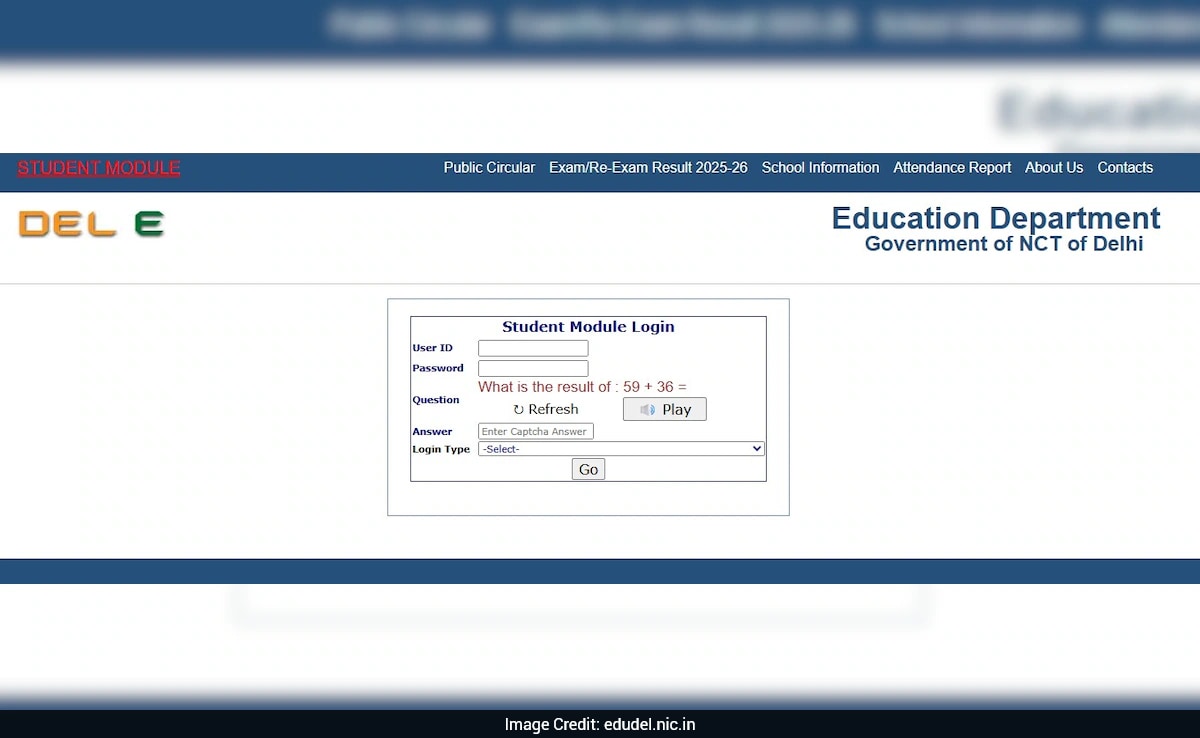 Delhi School Result 2026: DoE Releases EWS Category Result, Download Link Here