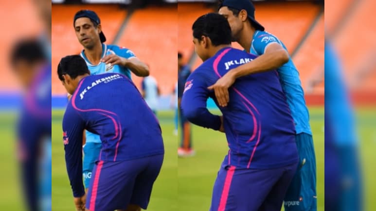 Video: प्रणाम, नेहरा जी...वैभव सूर्यवंशी ने पैर छूकर आशीष नेहरा से लिया आशीर्वाद, GT के कोच ने ऐसे किया रिएक्ट