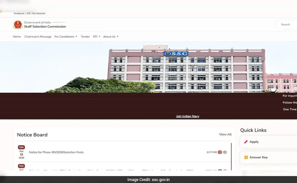 SSC Selection Post Phase 14 Recruitment: Registration Begins For 3,003 Posts, Details Here