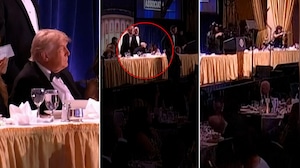 Visuals Show Chaos After Shooting Scare, Trump Ducks For Cover