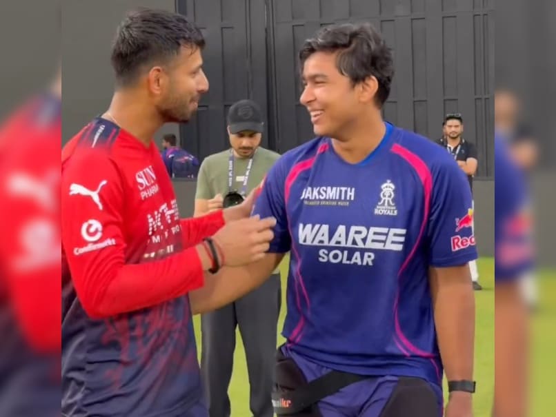 Vaibhav Sooryavanshi Teased Playfully By RCB Star. His Reply Wins Internet - Video