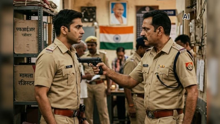 पुलिस थाने में एएसआई ने टीआई पर तानी पिस्टल! मचा हड़कंप; एसपी ने तीन पुलिसवालों को किया लाइन हाजिर&nbsp;