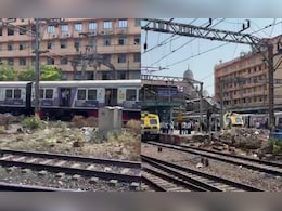 मुंबई : तकनीकी खराबी से रुकी फास्ट लोकल ट्रेन, मस्जिद बंदर के पास पटरियों पर उतरे यात्री