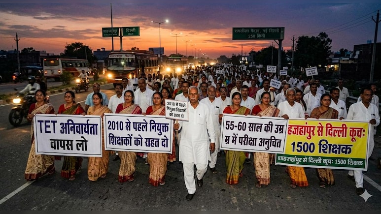 UGC के बाद TET न बन जाए गले की फांस, रिटायरमेंट की उम्र में परीक्षा से भड़के हैं टीचर, दिल्ली के रामलीला मैदान में कल बड़ा प्रदर्शन