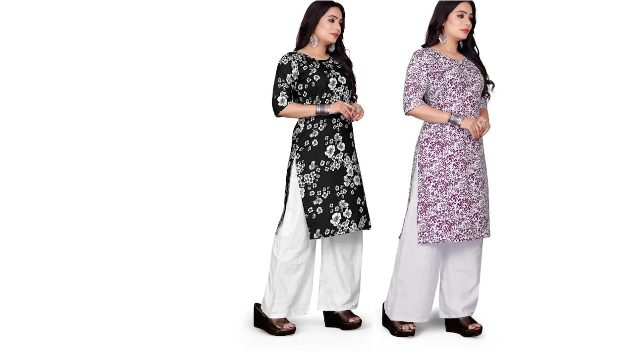 Click to buy Vimalnath Synthetics Women Printed Kurta (Multicolor)