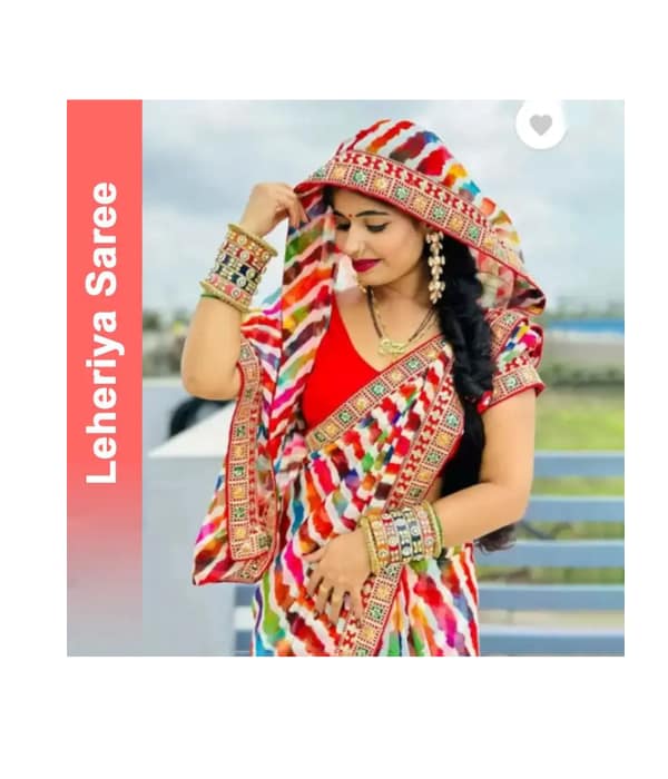 Click here to buy: SALCO Striped Daily Wear Georgette Saree with Unstitched Blouse (Multicolor)