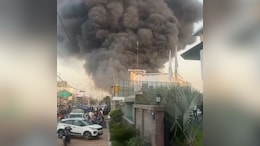 Massive Fire Rips Through Lucknow Slum, Thick Smoke Seen Miles Away