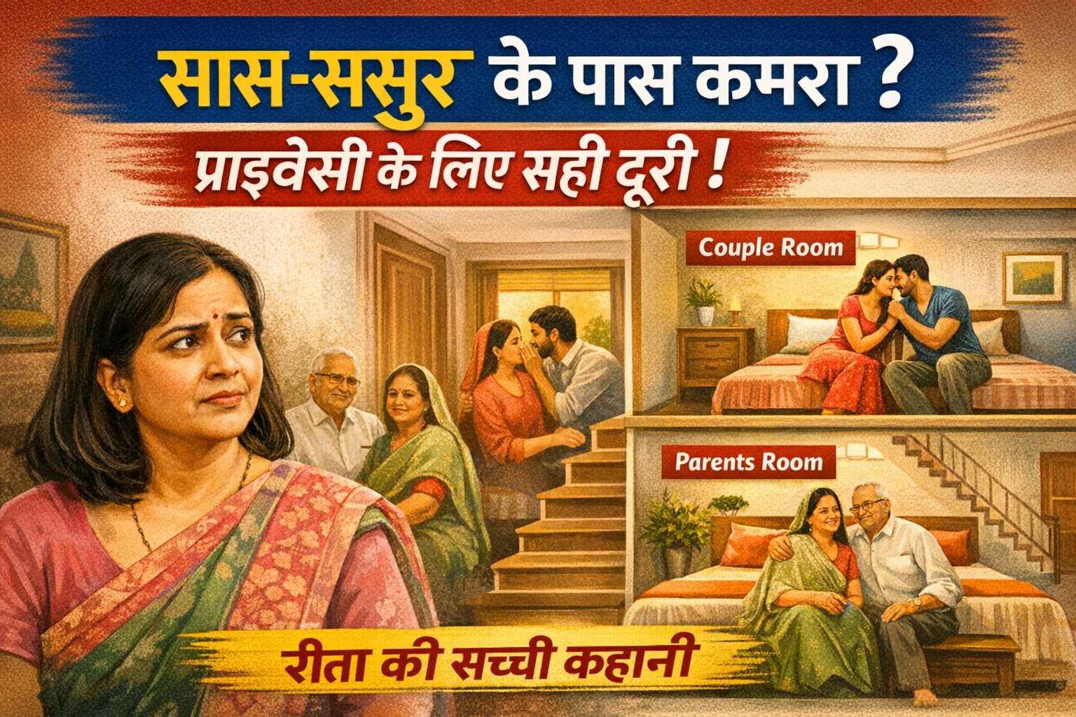 बहू‑बेटे का कमरा सास‑ससुर से कितना दूर होना चाहिए? दिल्ली में रहने वाली शादीशुदा महिला ने साझा किए अनुभव